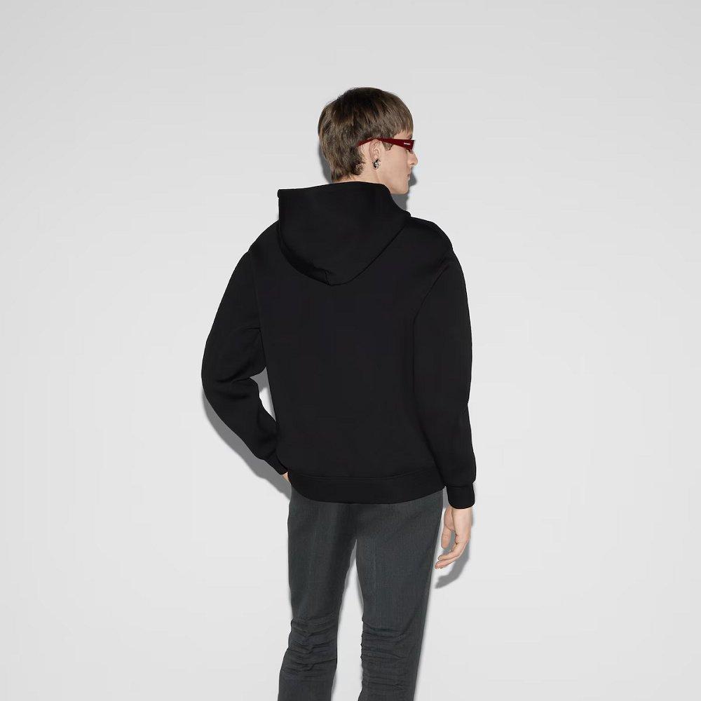 グッチ ヴィスコースジャージー フーデッド スウェットシャツ 803973 XJGTW 1086