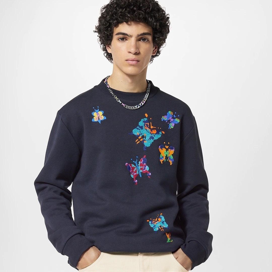 ルイヴィトン LV バタフライ スウェットシャツ 1AATBS