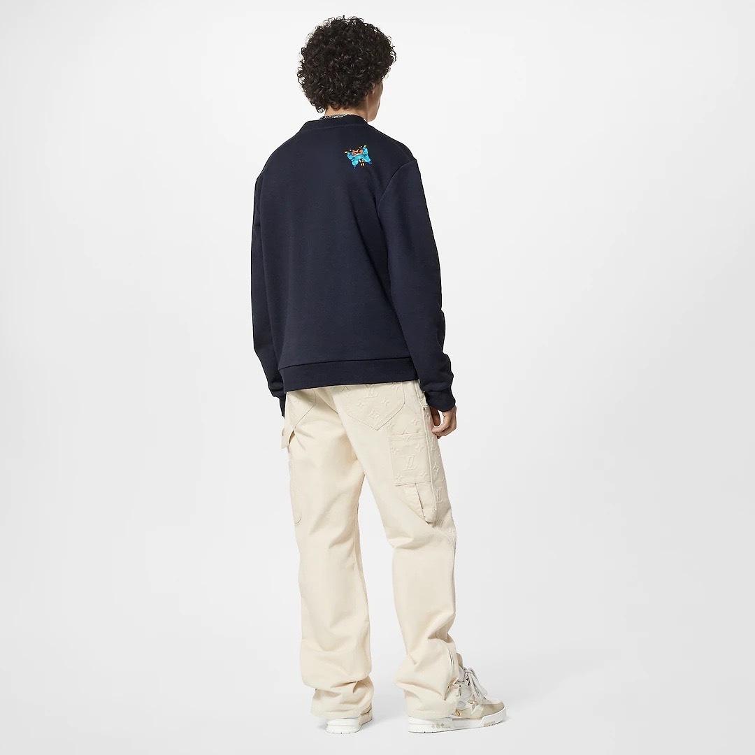 ルイヴィトン LV バタフライ スウェットシャツ 1AATBS