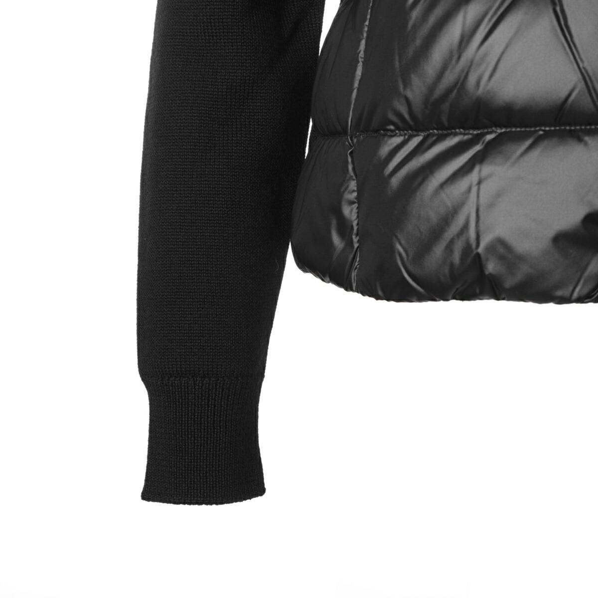 モンクレール MONCLER ダウン切り替え カーディガン ブラック レディース 9b00011 m1131 999