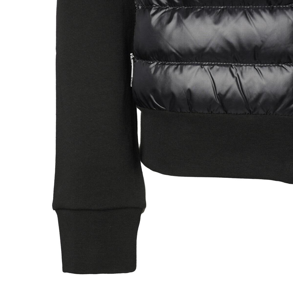 モンクレール MONCLER ダウン切り替え スウェットパーカ ブラック レディース 8g00020 809dh 999