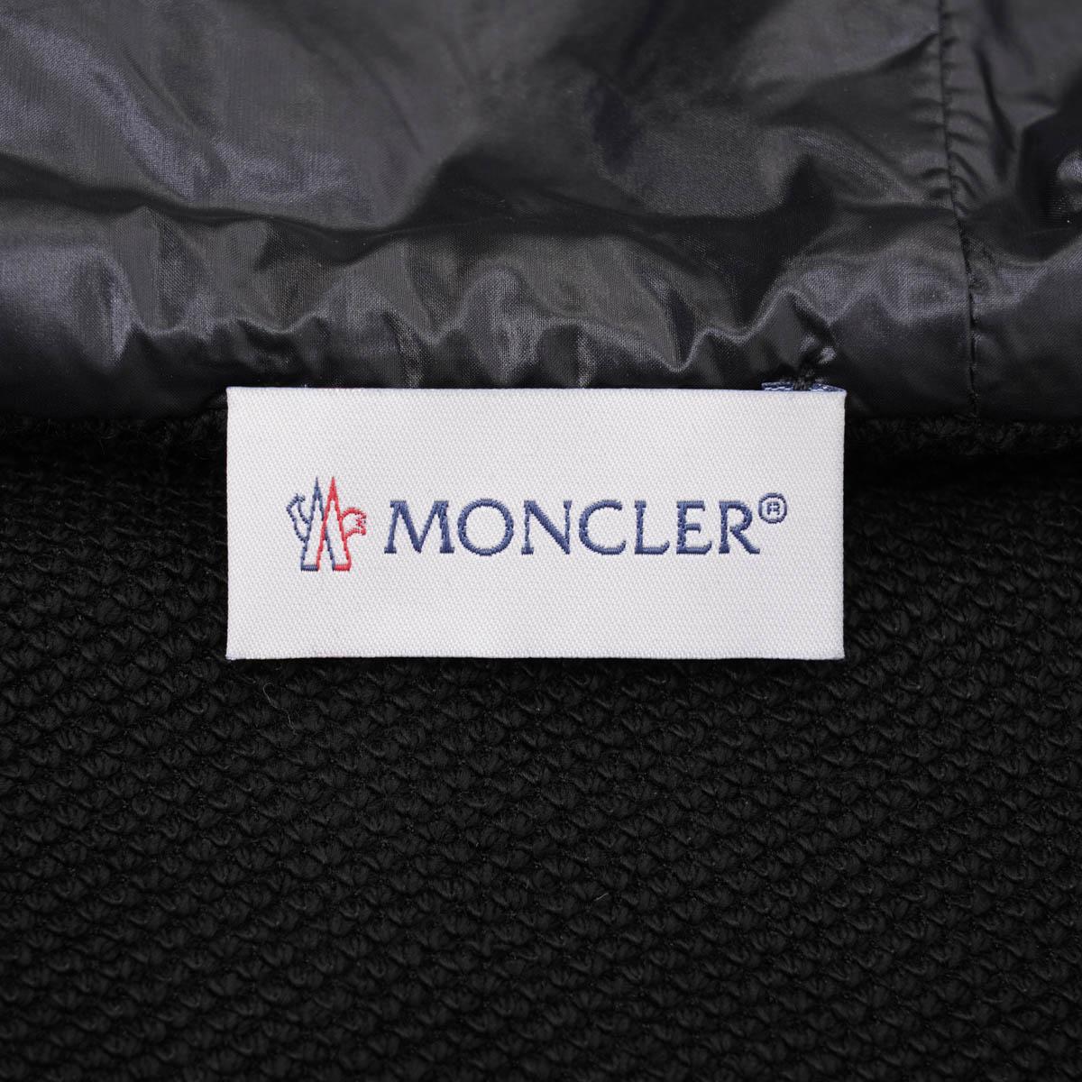 モンクレール MONCLER ダウン切り替え スウェットパーカ ブラック レディース 8g00020 809dh 999