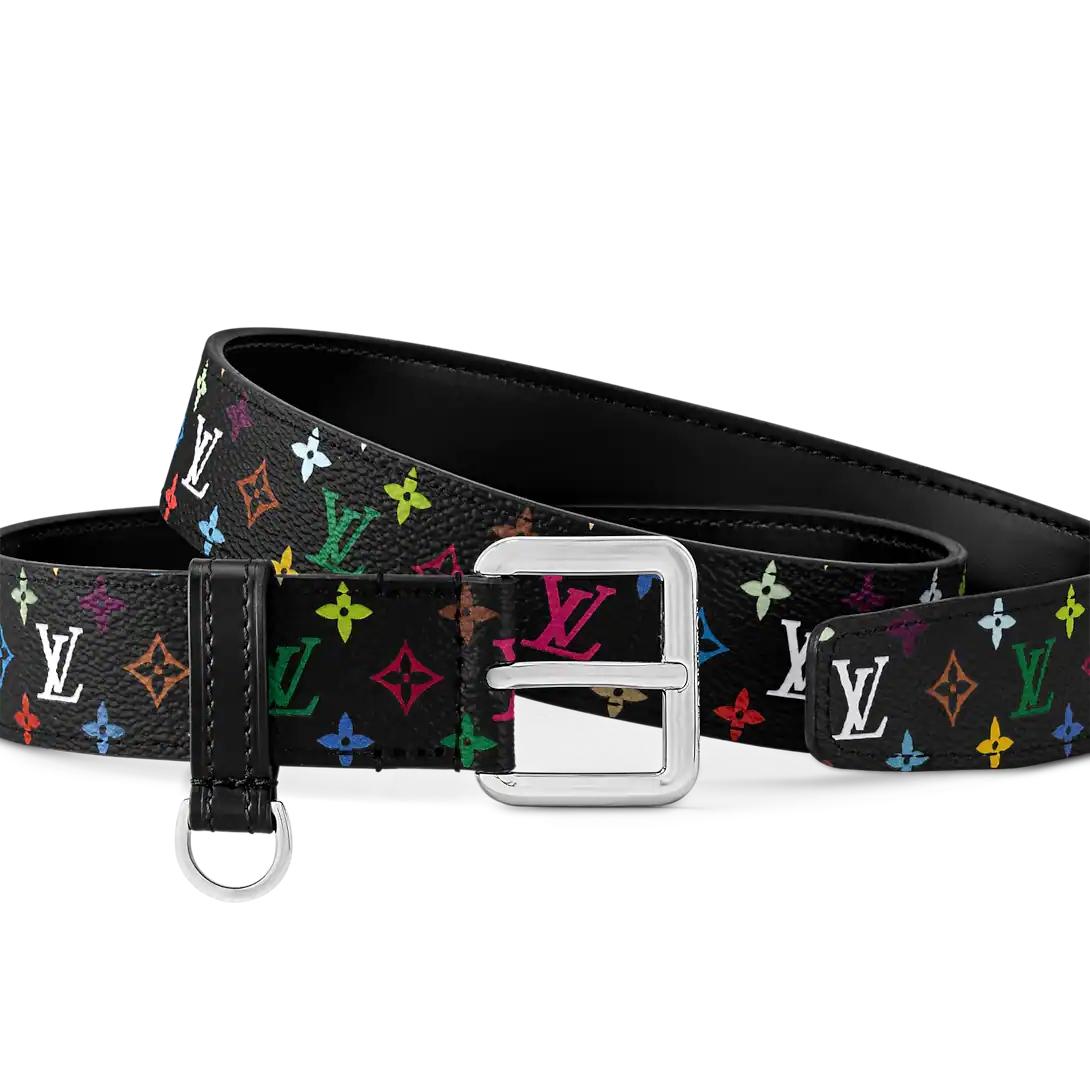 ルイヴィトン後払い LV × TM ベルト･LV D-リング 黒 白 M8981U M8982U