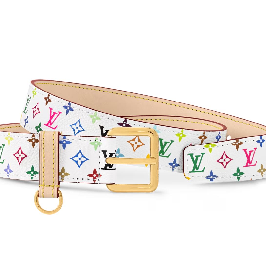 ルイヴィトン後払い LV × TM ベルト･LV D-リング 黒 白 M8981U M8982U