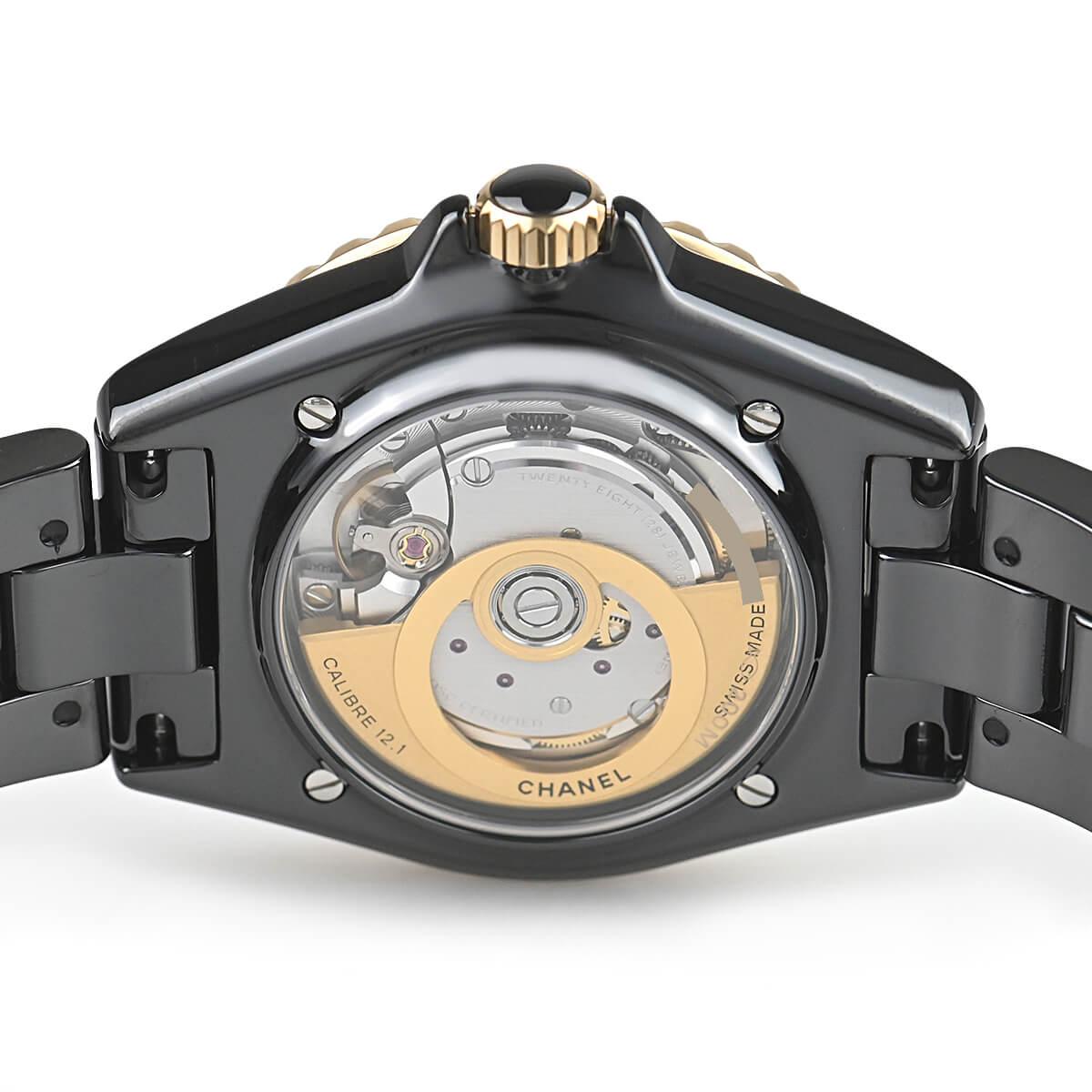 シャネル  J12 キャリバー12.1 メンズ 38MM 自動巻き ブラック H9541