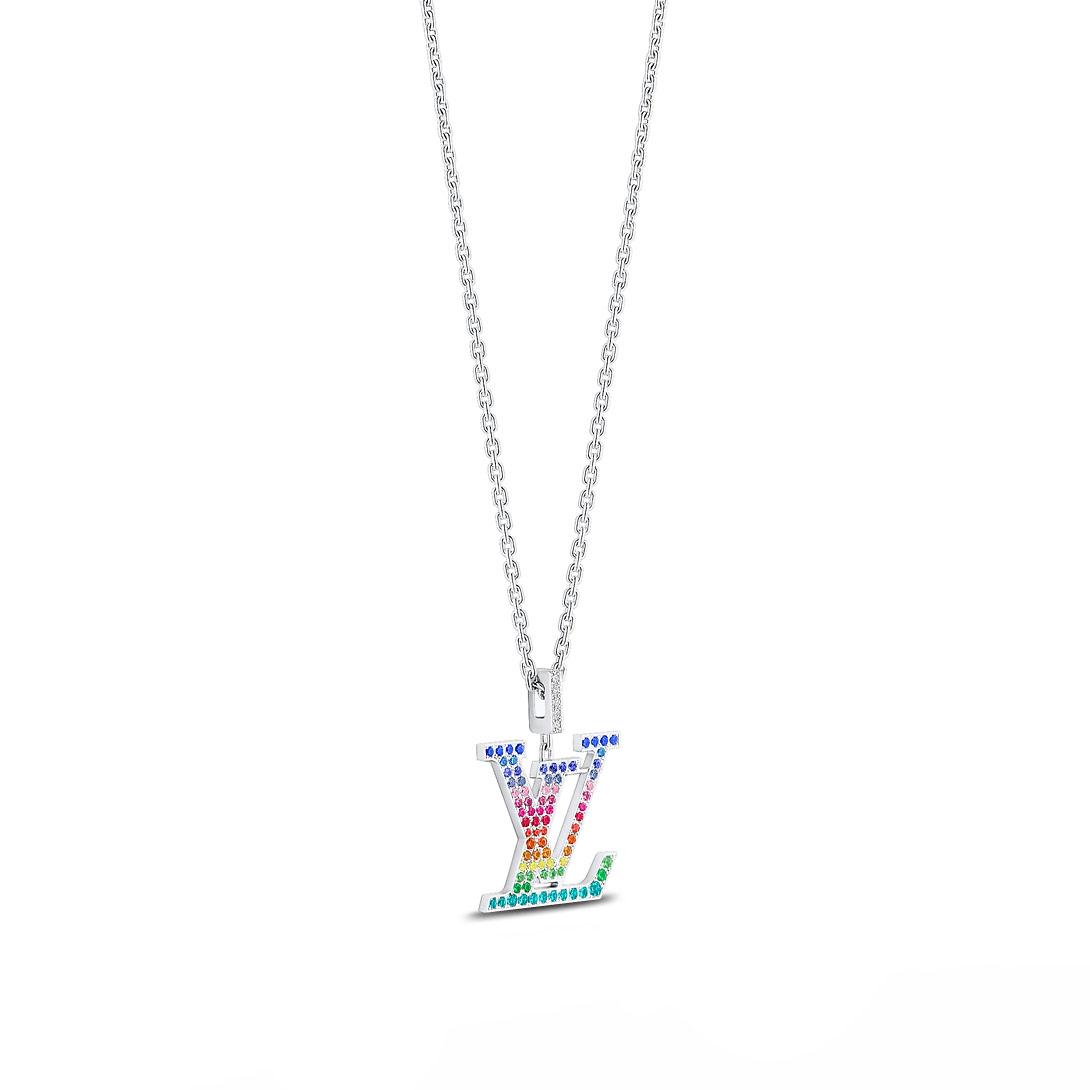 ルイヴィトン代引 ペンダント LV XL レインボー Q93897