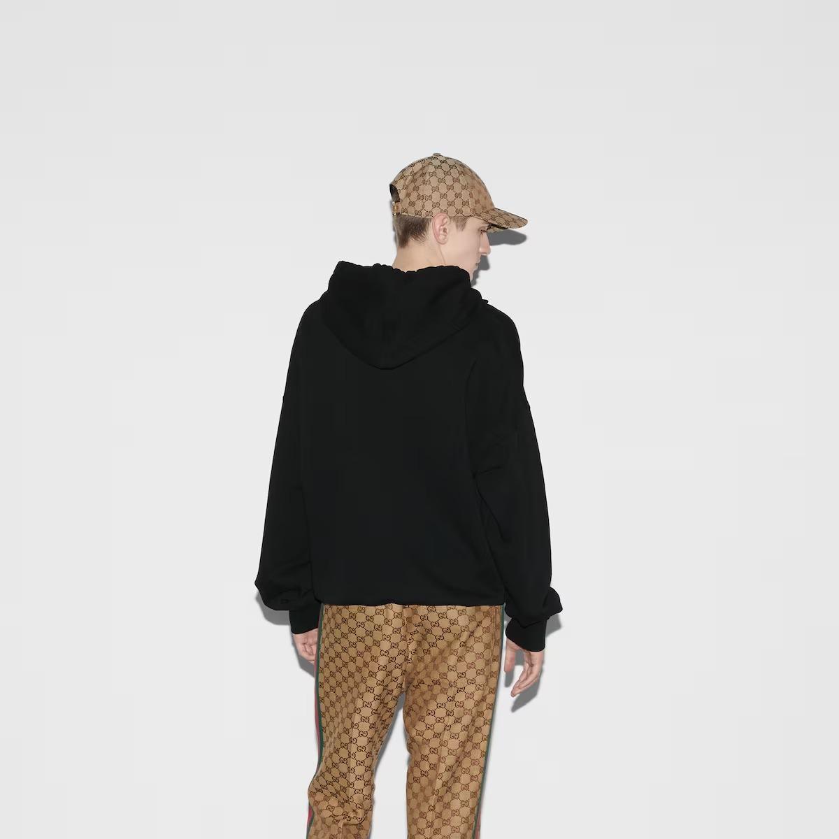 GUCCI コットンジャージー フーデッド スウェットシャツ 788090 XJGJ7 1043
