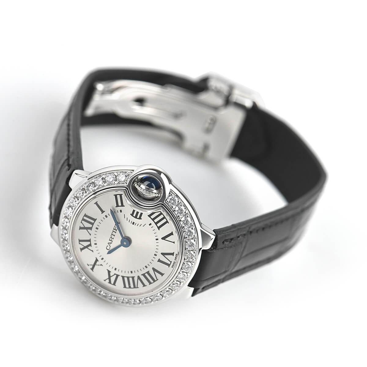 カルティエ レディース バロン ブルー 28mm WE900351