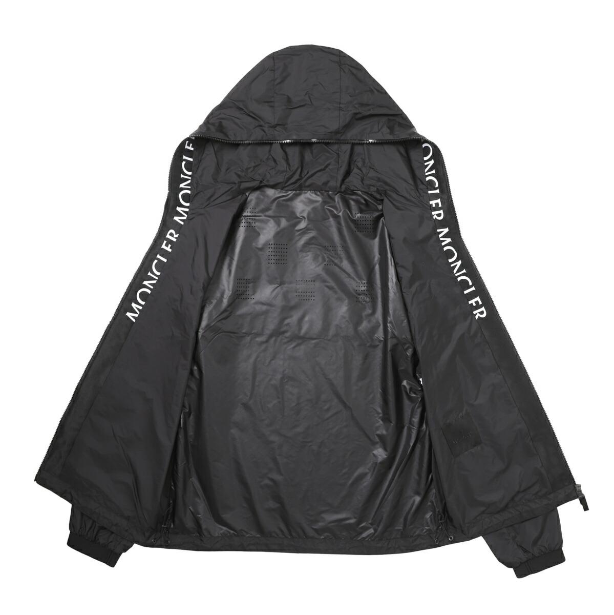 モンクレール激安 MONCLER ウィンドブレーカー レインジャケット ブラック メンズ junichi 1a00175 68352 999