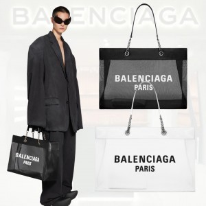 バレンシアガ激安 レザー BALENCIAGA+DUTY FREE ラージトートバッグ 7416052AADB1090 7416052AADB9060