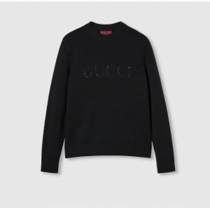 グッチ ウール カシミア セーター インターシャ 803964 XKECI 1043