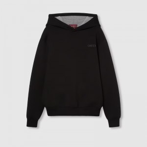 グッチ ヴィスコースジャージー フーデッド スウェットシャツ 803973 XJGTW 1086