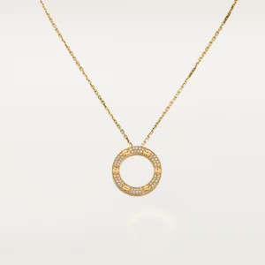 カルティエ Love ネックレス パヴェダイヤモンド イエローゴールド ダイヤモンド B7058400