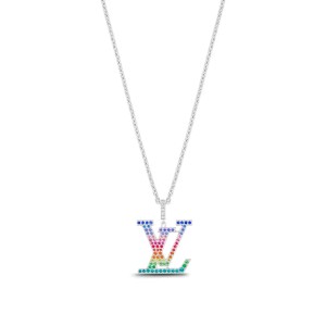 ルイヴィトン代引 ペンダント LV XL レインボー Q93897