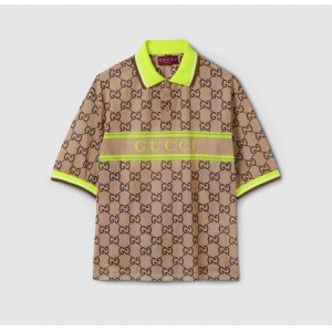 グッチ GGプリント ポリエステル メッシュポロシャツ 787890 XJGJ3 2270