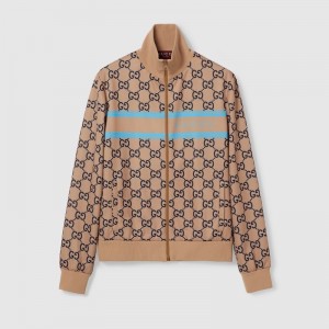 GUCCI テクニカルジャージー GGプリント ジップジャケット 787879 XJGJ2 2154