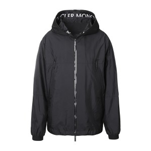 モンクレール激安 MONCLER ウィンドブレーカー レインジャケット ブラック メンズ junichi 1a00175 68352 999