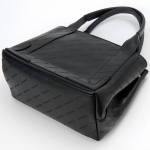 BALENCIAGA  Navy トートバッグ スモール カバ レザーロゴ型押し 339933 2AAV4 1000