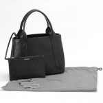 BALENCIAGA  Navy トートバッグ スモール カバ レザーロゴ型押し 339933 2AAV4 1000