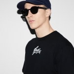 グッチ メンズ コットンジャージー Tシャツ ブラック 796395 XJGQT 1152