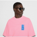 GUCCI後払い プリント コットンジャージー Tシャツ ピンク 784361 XJGKW 5904