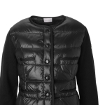 モンクレール MONCLER ダウン切り替え カーディガン ブラック レディース 9b00011 m1131 999