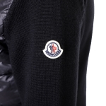 モンクレール MONCLER ダウン切り替え カーディガン ブラック レディース 9b00011 m1131 999