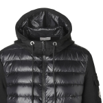 モンクレール MONCLER ダウン切り替え スウェットパーカ ブラック レディース 8g00020 809dh 999
