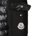 モンクレール MONCLER ダウン切り替え スウェットパーカ ブラック レディース 8g00020 809dh 999