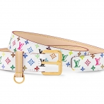 ルイヴィトン後払い LV × TM ベルト･LV D-リング 黒 白 M8981U M8982U