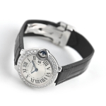 カルティエ レディース バロン ブルー 28mm WE900351