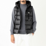 モンクレール MONCLER ダウンベスト ブラック メンズ luiro 1a00046 595zz 999