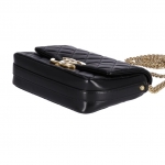 シャネルショルダーバッグ ミニマトラッセチェーンショルダー ブラック G金具 AS3855 B10355 94305