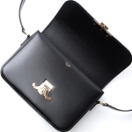 セリーヌ CLASSIQUE MEDIUM TRIOMPHE BAG ショルダーバッグ ブラック レディース 18736 3bf4 38no