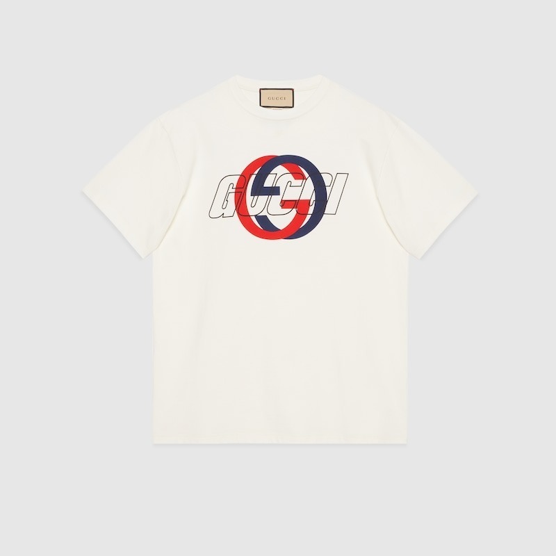 グッチ GUCCI プリントコットンジャージーTシャツ 771758 XJF7C 9095