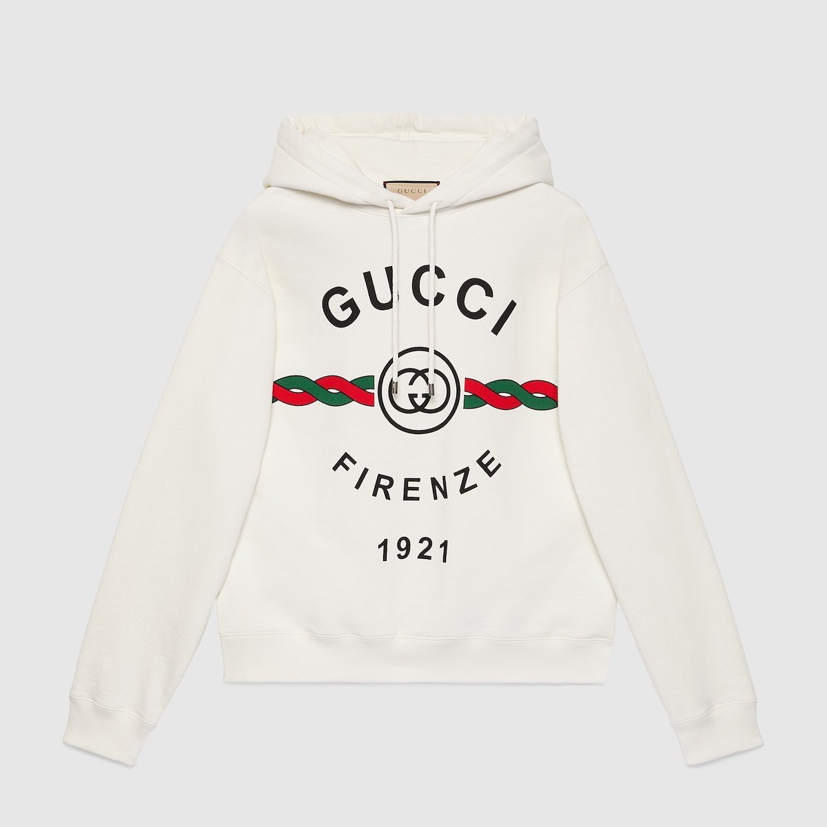 グッチ デニムに FIRENZE 1921フーデッド スウェットシャツ  646953 XJD7O 9095