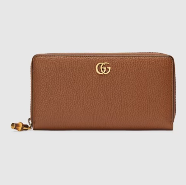 グッチ後払い バンブー付き ジップアラウンドウォレット ラウンドファスナー長財布 739499 AABXM 2535