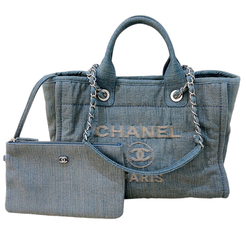 シャネルバッグ レディース CHANEL ドーヴィル スモールショッピング デニムブルー AS3257 B10675 NN494