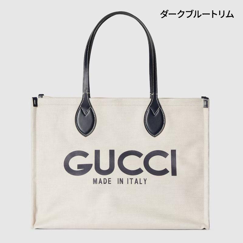 グッチ後払い レディース プリント ミディアム トートバッグ 772176 FACUL