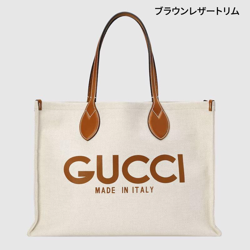 グッチ後払い レディース プリント ミディアム トートバッグ 772176 FACUL