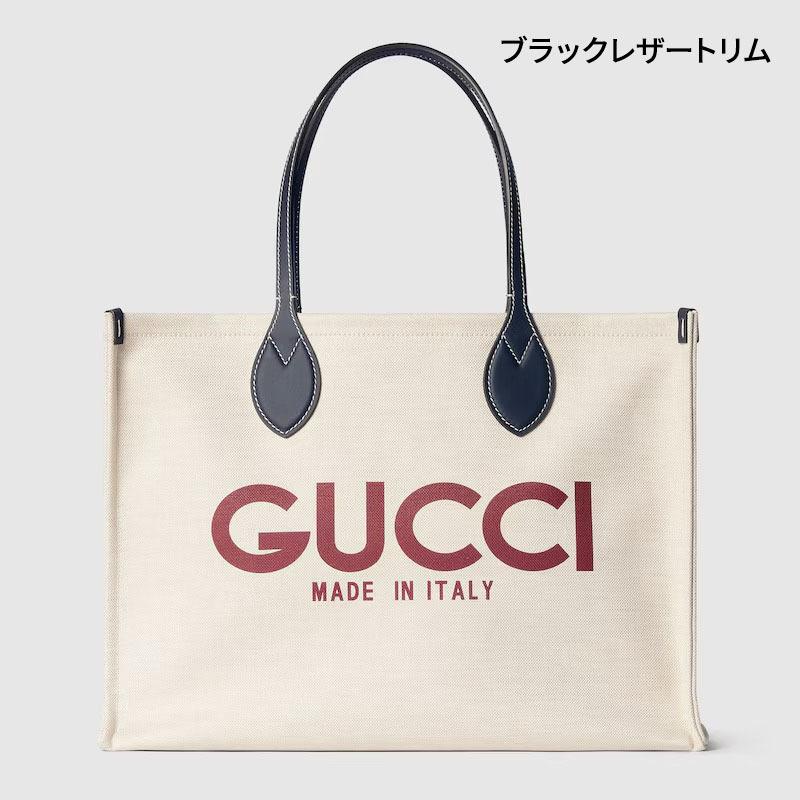 グッチ後払い レディース プリント ミディアム トートバッグ 772176 FACUL