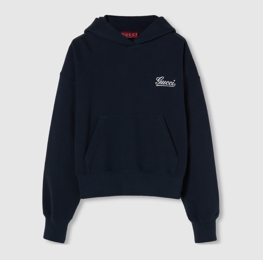グッチ コットンジャージー フーデッド スウェットシャツ 787274 XJGSY 4215