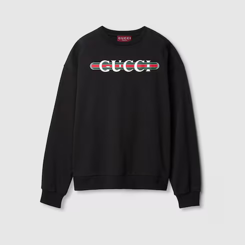 グッチ プリントコットンジャージースウェットシャツ 789582XJGLM1082