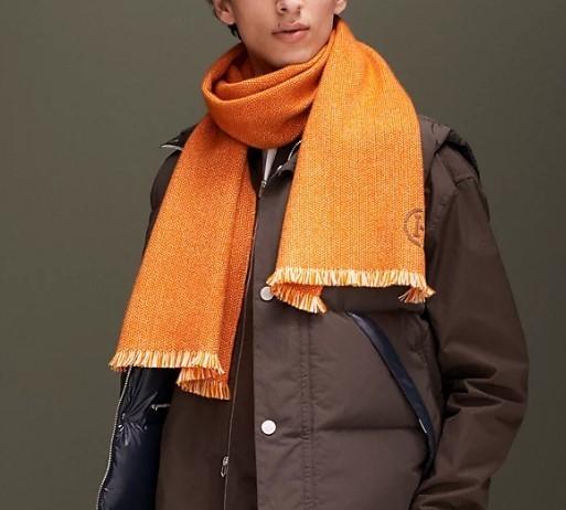 エルメス カシミヤマフラーグラニット H394079T