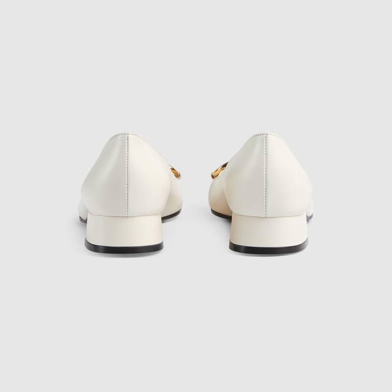 グッチ レザーフラットバレエシューズ ホースビット 645600 C9D00 9022
