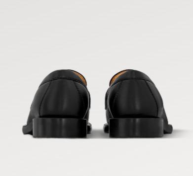 ルイヴィトン代引 LV ダンディー・ライン ローファー 黒 1ACNQK