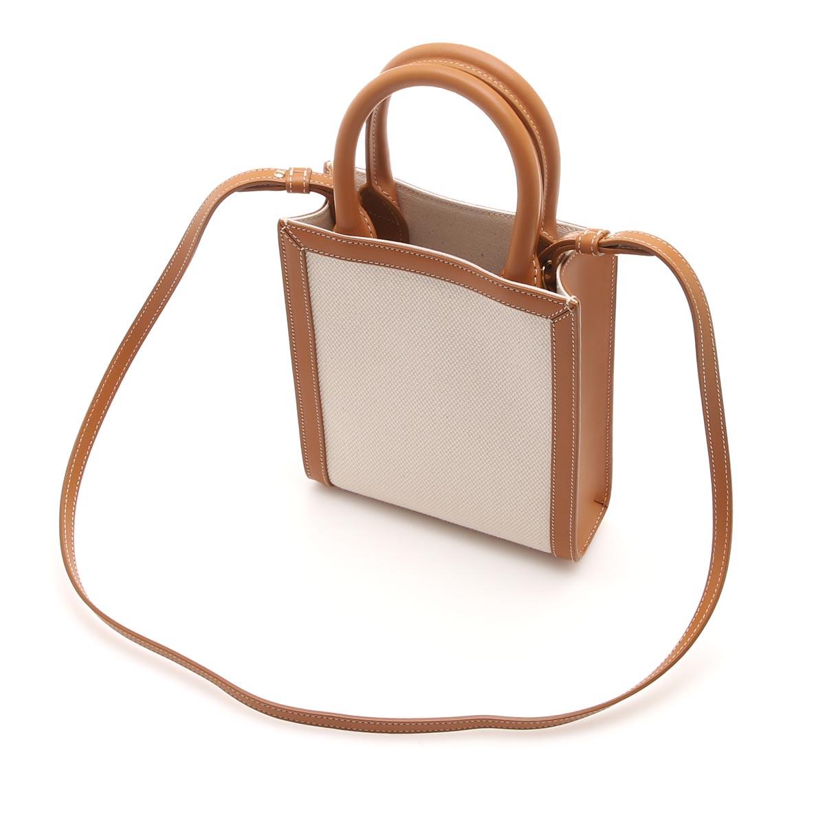 セリーヌ MINI VERTICAL CABAS トートバッグ 2WAY ベージュ 19330 2bnz 02nt