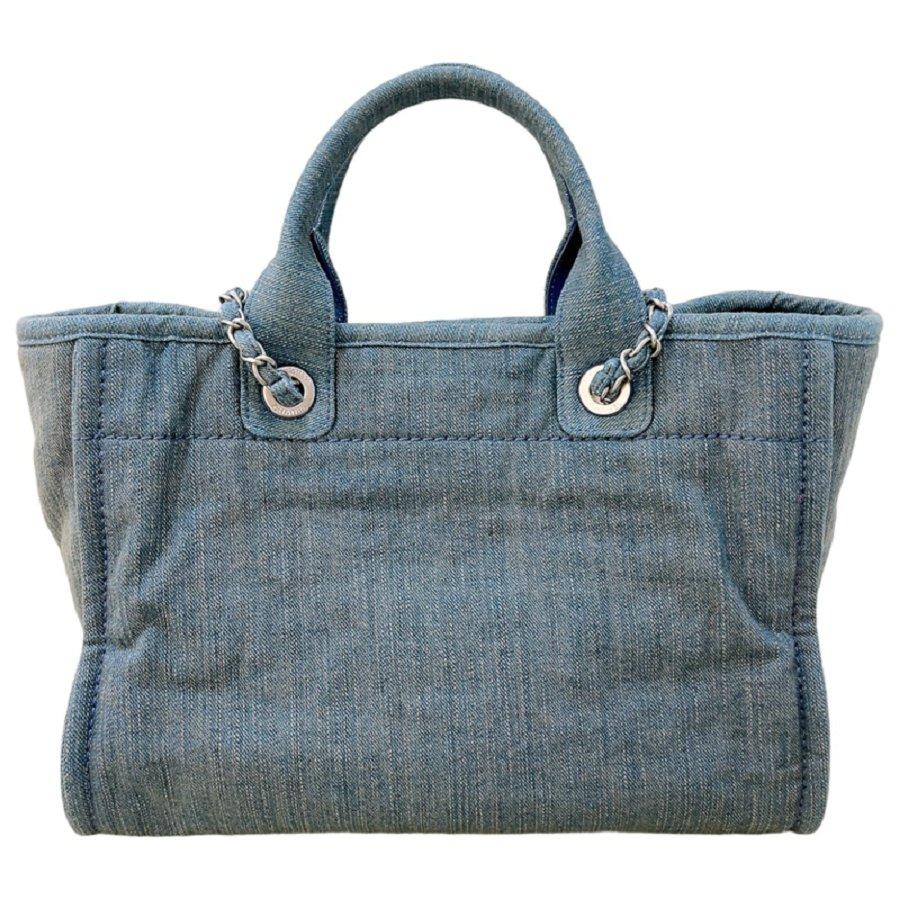 シャネルバッグ レディース CHANEL ドーヴィル スモールショッピング デニムブルー AS3257 B10675 NN494