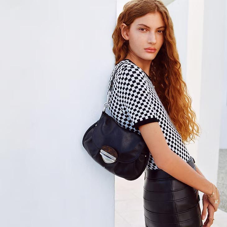 LOUIS VUITTON サンセット ショルダーバッグ ラムレザー レディース M12192