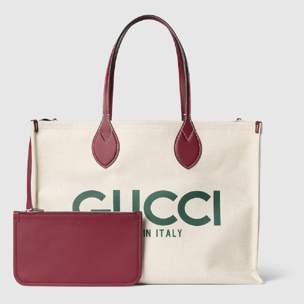 グッチ後払い GUCCI プリント ラージ トートバッグ 772177 FACUL